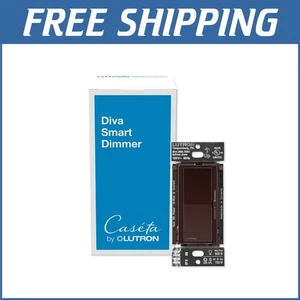 Elegant Diva Smart Dimmer Switch for LED/Incandescent Lights, No Neutral Needed - Picture 1 of 15