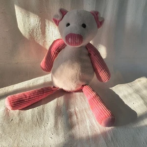 Peluche Scentsy Buddy rosa e crema con accenti di velluto a coste - Foto 1 di 6