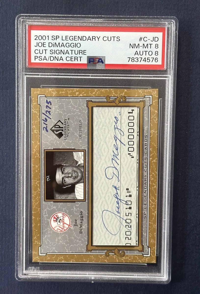 Upper Deck Joe DiMaggio Baseball Autographed Sports Trading Cards