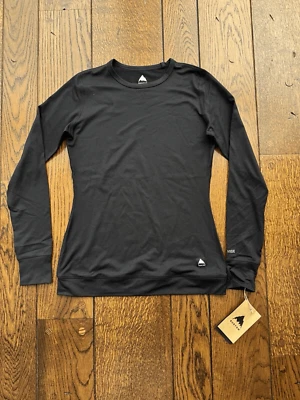 Camisa Burton Para Mujer Peso Medio X Capa Base Crew Manga Larga Mediana Negra Nueva con Etiquetas Foto 1 de 4