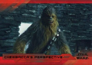 Star Wars Last Jedi S2 Red [199] Base Card #16 Chewbacca's Perspective - Picture 1 of 1