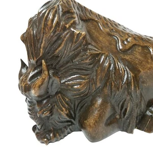 Vintage Arthur Court Carved Wooden Buffalo American Southwest Western Decor 1978 - Picture 1 of 12