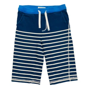B05-Boden, 9Y, cotton knit jersey short (Blue/White Stripe) - Picture 1 of 2