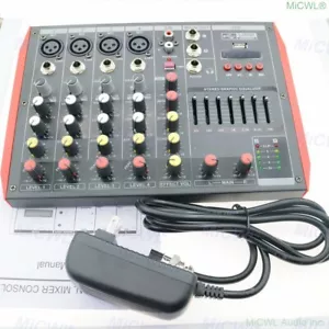MG6 Bluetooth Mixing Console 6 Microphone Channel Mixer 6-Input 2-Bus USB 48V EQ - Picture 1 of 10