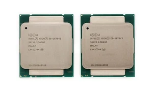 2x Intel Xeon E5-2670 V3 12 Core 2.3GHz CPU SR1XS - Picture 1 of 2