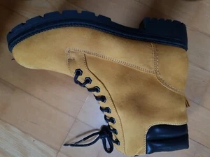 Landrover Schnürboots NEU 41 Boots Stiefeletten gelb Zipper - Bild 1 von 4