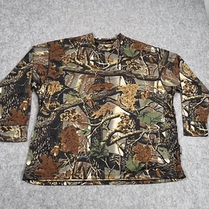 Cabela's 3D Camo Camouflage Stick Leaf Long Sleeve T-Shirt Men's Size 3XL - Picture 1 of 5