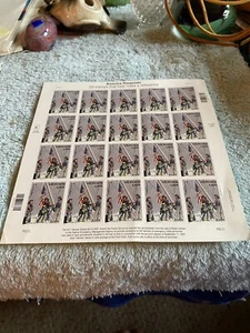 US 2002 America Responds 2001 Heroes Mint Sheet. Sheet of 20 USPS Stamps - Picture 1 of 1
