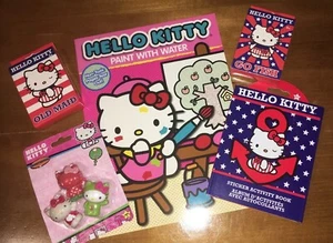 Hello Kitty Sticker Book Card Game Old Navy Go fish Eraser Paint Water Easter - Picture 1 of 8
