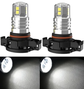 LED 20W PS24W 5202 H16 4300K Blanc Deux Ampoules Fog Léger Rechange Lampe Mise - Picture 1 of 14