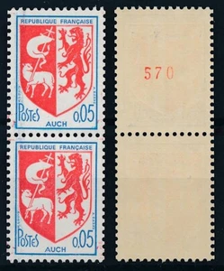 Timbre France 1468b**  tenant a normal Numéro Rouge ref VA 4/6 - Imagen 1 de 1