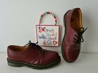 Dr Martens 1461 shoes oxblood cherry red shoes 3 eye UK 9.5 EU 44 US 10.5