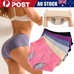3PCS Plus Size Womens Menstrual Period Underwear Leakproof Panties Physiological - Picture 1 of 20