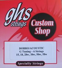 2 Sets - GHS Electric Dobro/Acoustic Guitar Strings 