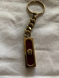 Vintage Aigner Schlüsselanhänger, Farbe Rot