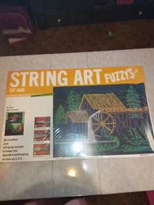Vintage Fuzzys String Art Kit New NOS Retro MCM Macrame Mill Vtg Craft Game Toy - Picture 1 of 7