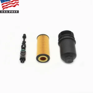 Oil Filter Housing Cap & Piece & Oil Filter Fit For VW Jetta Tiguan AUDI A4 A6 - Picture 1 of 12