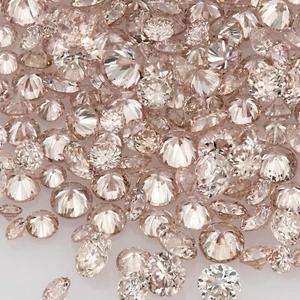 1pcs Argyle Pink Rosé Diamonds 1.30mm 0.01ct Fancy Pink Natural Diamonds Round - Picture 1 of 13