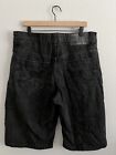 Vintage Rocawear Shorts Herren 38 schwarz Jeans Shorts Y2K breites Bein bestickt Logo