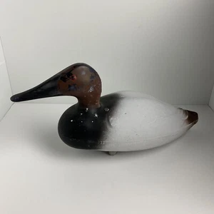 Feather-Lite Vintage Drake Canvasback Duck Decoy Hard Plastic McGuire Stabilizer - Picture 1 of 11