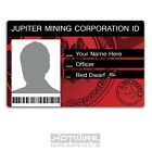 PERSONALISED Printed Novelty ID- RED DWARF Jupiter Mining Corp Card FILM & TV