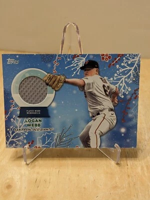 2023 Topps Holiday Logan Webb Relic Card #RC-LW Diamondbacks - Image 1 of 2