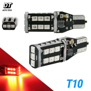 2X T10 60W Chip de alta potencia LED rojo freno 3RD montaje alto bombillas de parada - Imagen 1 de 7