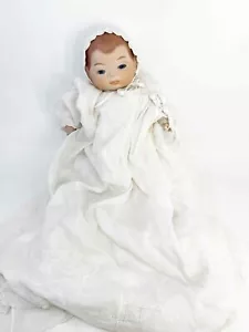 Muñeca de porcelana Grace Storey Putnam Bye-Lo Baby con vestido de bautizo firmada antigua - Imagen 1 de 13