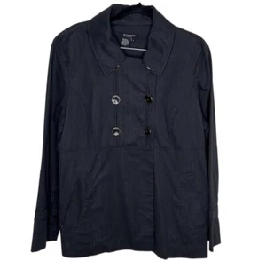 Sandro schwarze Nadelstreifen Zweireiher Jacke Gr. L  - Bild 1 von 4