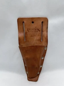 VTG ATCHISON LEATHER A417 Multi Purpose Pouch Genuine Top Grain Leather Holster - Picture 1 of 9