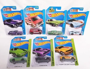 Lot of 7 Hot Wheels 2013 HW City & HW Workshop 2015 Series, On Card, NACHLASSFUND - Bild 1 von 14