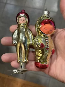 Vintage Soviet Christmas Ornament, Christmas Tree Decoration, Boy Astronaut CCCP - Picture 1 of 5