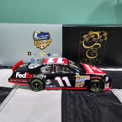 RCCA 1/24 2007 Denny Hamlin #11 FedEx/American Heroes Elite #0667 of 1,200 made - Image 1 of 4