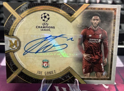 2018/19 Topps Museum Collection UCL Archival Autographs Joe Gomez Gold 50/50 - Image 1 of 2