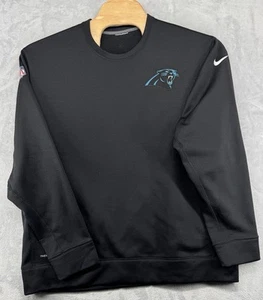Nike Therma-Fit Carolina Panthers On Field Waffle Sweatshirt Black Men’s NO SIZE - Picture 1 of 6