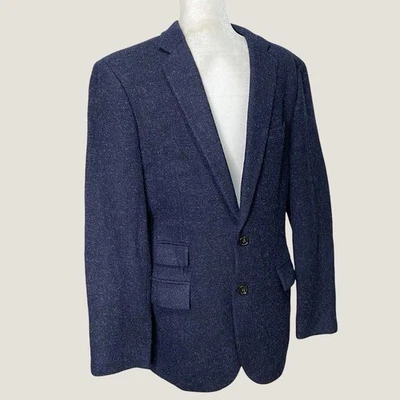 J.Crew Ludlow 42R Men's Wool Blazer Yorkshire Tweed Moon Blue Gray Sport Coat - Image 1 of 4