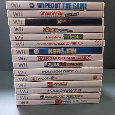 Various Nintendo Wii Games You Pick: NBA Jam, TMNT, Mario Kart all with Manuals - Image 1 of 4