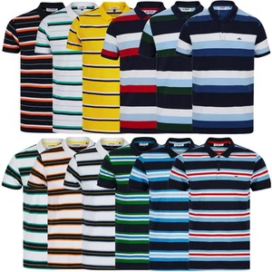 Le Shark Polo Shirt Men's Striped Cotton Pique Sportswear Casual T-Shirt Top Tee - Picture 1 of 37