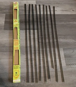 Model Power & Atlas N Gauge Superflex Train Track 9 pieces Total Curvable 29" - Picture 1 of 5