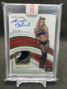2024 Immaculate Collection WWE Alexa Bliss Autograph 02/10 Memorabilia Patch - Bild 1 von 2
