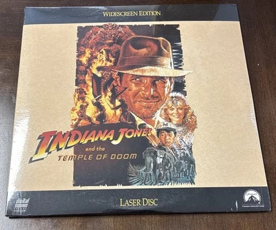 SEALED Indiana Jones And The Temple Of Doom LASERDISC Widescreen - Image 1 of 4