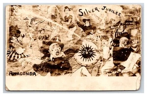 Anaconda Montana RPPC ~ Silver Jubilee ~ Circus advertisement 1910c - Picture 1 of 2