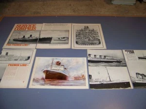 VINTAGE..FRENCH LINE STEAMSHIPS..HISTORY/PHOTOS/DETAILS..RARE! (699R) - Picture 1 of 7