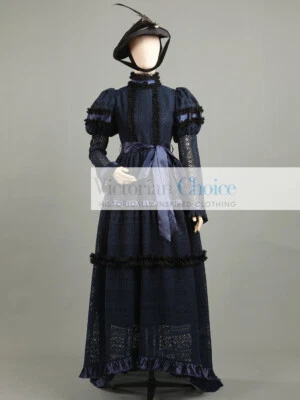 Victorian Edwardian Gothic Penny Dreadful Lace Dress Steampunk Theater Wear 353 - Image 1 of 4