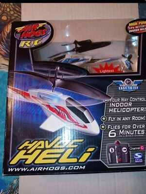 Air Hogs R/C Havoc Heli Easy to Fly Spin Master 4-way control Helicopter Indoor - Image 1 of 4