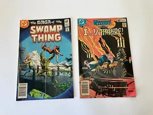 DC Comics Saga of The Swamp Thing #12 & House of Mystery I Vampire bronze age - Picture 1 of 6