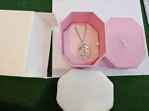 #8 SWAROVSKI Idyllia Necklace Flower Crystal Pendant White Rose Box (#KVA) - Picture 1 of 19