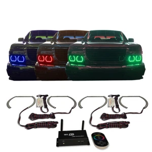 RGB Multi Color WIFI Headlight Halo kit for Chevrolet Colorado 04-12 - Imagen 1 de 11