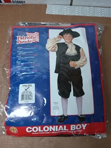 PATRIOTIC PARADE COLONIAL BOY HALLOWEEN COSTUME SIZE SMALL 4-6 CHILD - Picture 1 of 4