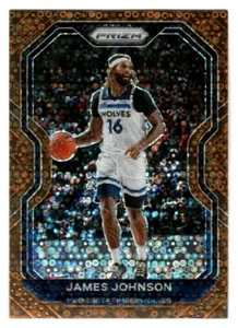 James Johnson 2020-21 Panini Prizm Fast Break Bronze Prizm SP 3/20 Timberwolves - Imagen 1 de 2
